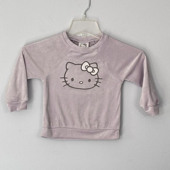 Hello Kitty Other - Hello Kitty Toddler Girls Purple Lavender Long Sleeve Soft Velour Sweatshirt 3T